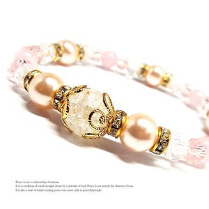 Gemstone Bracelet Cherry Blossom Color