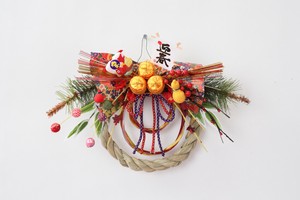 お正月【受注生産品】Japanese traditional New Year style for 2024  しめ縄飾り　壁掛けタイプ