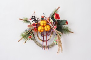 お正月【受注生産品】Japanese traditional New Year style for 2024  しめ縄飾り　壁掛けタイプ