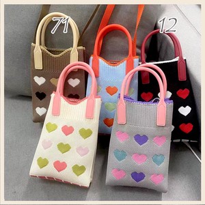 Small Crossbody Bag Colorful Heart-Patterned Pochette