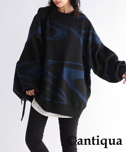 Antiqua Sweater/Knitwear Knitted Long Sleeves Tops Ladies' Autumn/Winter