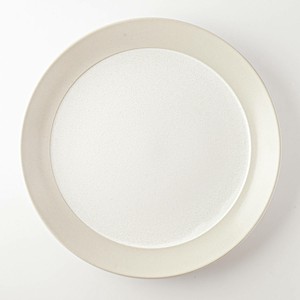 Mino ware Main Plate Rustic White Western Tableware 28cm Made in Japan