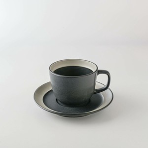 Mino ware Cup & Saucer Set Saucer black Western Tableware Made in Japan