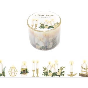 Washi Tape Candle Clear Tape Foil Stamping 30mm Width