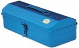【アマゾン販売不可】TOYOスチール製 カラー山型工具箱 Y型シリーズ Y-350 ブルー