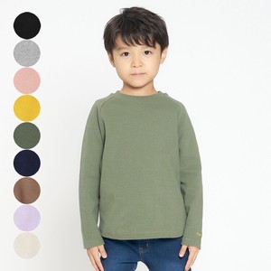 Kids' 3/4 Sleeve T-shirt Absorbent Quick-Drying Ripple Unisex Made in Japan