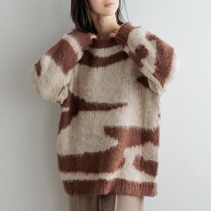 Sweater/Knitwear Camouflage Mohair
