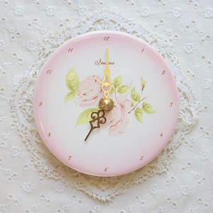 Wall Clock Bird Pottery Made in Japan