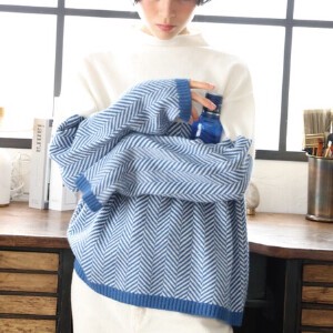 Sweater/Knitwear Jacquard Bottle Neck