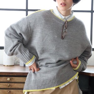 Sweater/Knitwear Knitted Bicolor