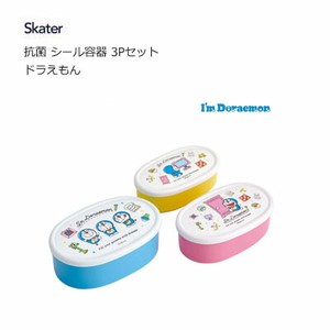Bento Box Doraemon Skater Antibacterial Dishwasher Safe 3-pcs set