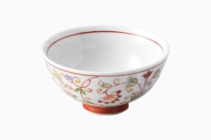 Rice Bowl Red Porcelain Small Arita ware Made in Japan