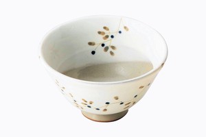 花つなぎ　軽量飯碗（大・黒）【日本製 波佐見焼 陶器 軽量】