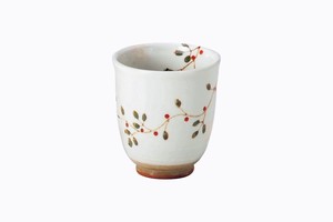 Hasami ware Japanese Teacup Red Small Pottery Made in Japan