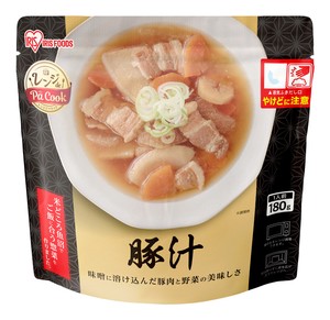 【アイリスオーヤマ　食品　レンジで簡単】　レンジアップ豚汁180g