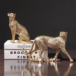 金銭豹子 装飾 置物 樹脂工芸品  BQ1639