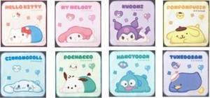 Face Towel Sanrio Characters 8-types