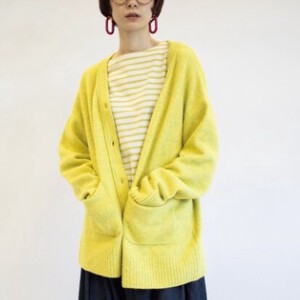 Sweater/Knitwear Oversized Pastel Cardigan Sweater