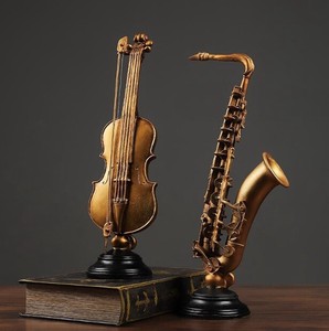 バイオリン  サックス 置物  インテリア  楽器    BQ1663