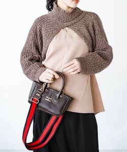 Sweater/Knitwear Pullover High-Neck Short Length