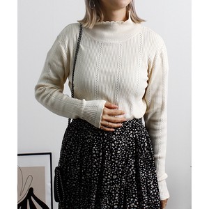 Sweater/Knitwear High-Neck Knit Tops Autumn/Winter
