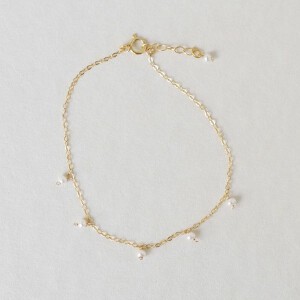〔14kgf〕極小淡水パールドットブレスレット　(pearl bracelet)