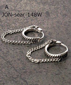 Pierced Earringss Stainless Steel Set of 2 4-types