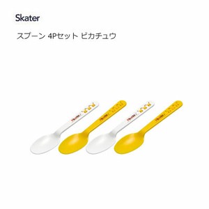 汤匙/汤勺 皮卡丘 勺子/汤匙 Skater 4件每组