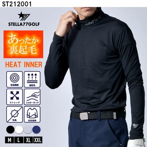 T-shirt High-Neck Brushed Lining Innerwear [2024 Autumn]