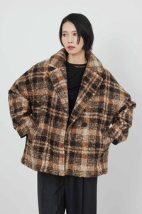 大衣 大衣 格子图案