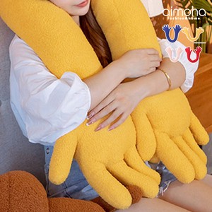 《 aimoha home 》SNS映えな手の形のクッション 抱き枕 首まき枕