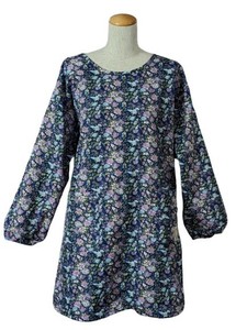 Apron Flip Side Fleece Floral Print