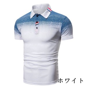 Polo Shirt Plain Color Short-Sleeve