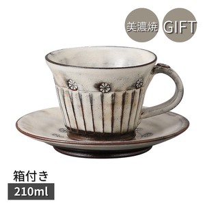 Mino ware Cup & Saucer Set Gift Coffee Cup and Saucer 210ml