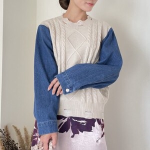 Sweater/Knitwear Tops Denim