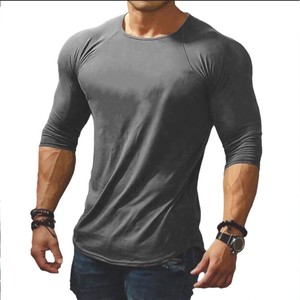 T-shirt Plain Color Long Sleeves T-Shirt