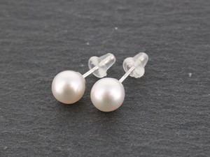 金耳针耳环（珍珠/月光石） 1粒 7.0 ~ 7.5mm 日本制造