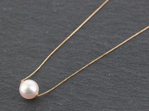 Pearls/Moon Stone Necklace Pendant 7.5mm ~ 8.0mm Made in Japan