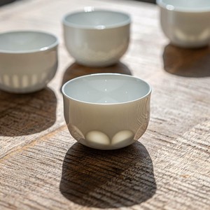 美浓烧 日本茶杯 山茶花 日式餐具 Yamatsu晋山窑 日本制造