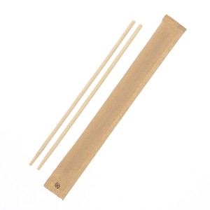 ヘイコー竹丸箸スリム紙完封未晒　4．5φ×20cm