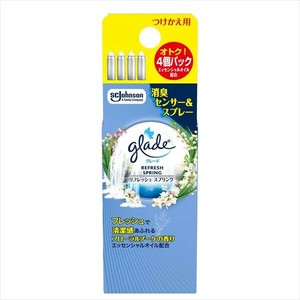 グレード　消臭センサー＆スプレー　リフレッシュスプリング　つけかえ用4個パック 【芳香剤・部屋用】