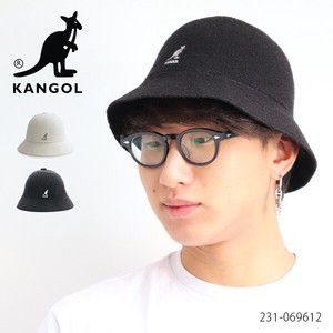 カンゴール【KANGOL】BERMUDA CASUAL ロゴ バケット ハット ベル型ハット 帽子 メンズ レディース パイル