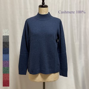 Sweater/Knitwear Pullover Knitted High-Neck Cashmere Vintage