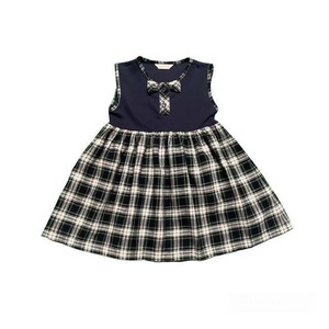 Kids' Casual Dress Plaid Jumper Skirt 95 ~ 140cm Made in Japan