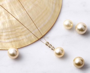 Pearls/Moon Stone Necklace Pendant 10mm Made in Japan