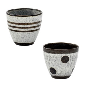 Mino ware Cup Brown 2-types