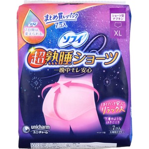 ソフィ 超熟睡ショーツ ショーツ型ナプキン 特に多い夜用 XLサイズ 7個入