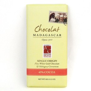 ショコラマダガスカル ホワイトゴールドチョコレート45% マダガスカルシナモン