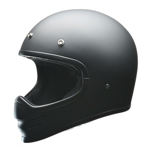 リード工業　RUDE(ルード)スクランブラーヘルメット　フリーサイズ(57-60cm未満)　マットブラック