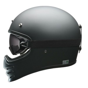 リード工業　RUDE(ルード)スクランブラーヘルメット　フリーサイズ(57-60cm未満)　マットブラック